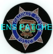 ILLINOIS,CALUMET CITY POLICE HAT PATCH 2